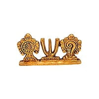 Brass Chank Chakra Namah Idol for Pooj