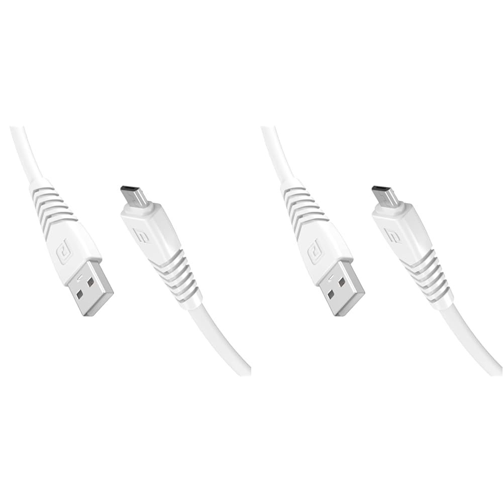 Portronics Konnect Core II Micro USB Cable 3A Fast Charging 480Mbps Data White Pack of 2
