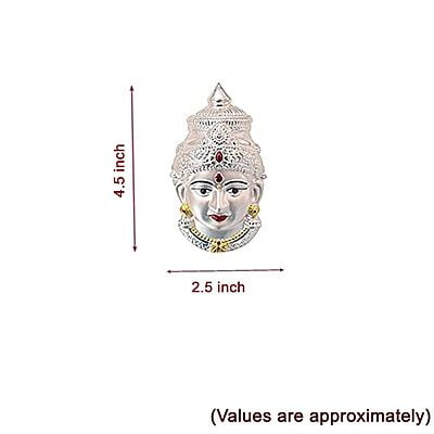 Silver Varalakshmi Face
