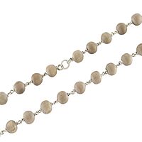 Pure Silver-Tied Tulasi Mala for Ayyappan Devotees