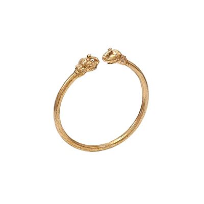Gold Plated Adjustable Elephant Kada