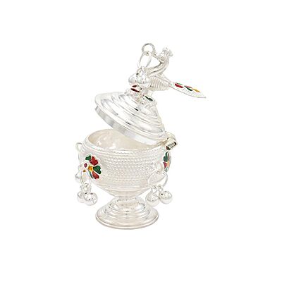 Decorative Salangai Peacock Kumkum chimizh