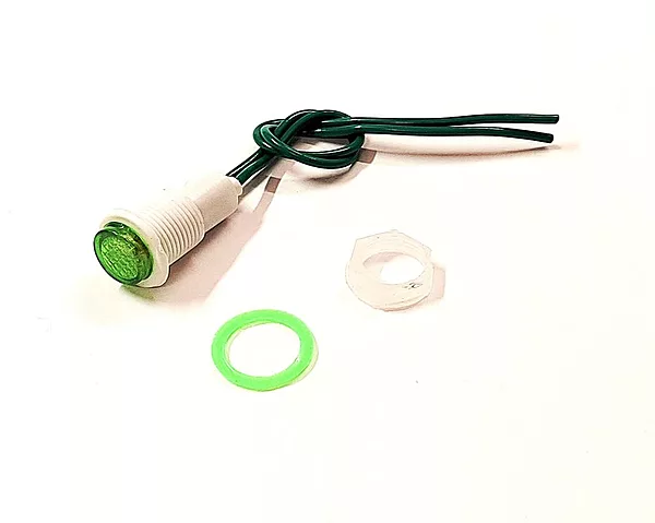 220 -240v AC Panel Mount Indicator small Lamp Led for Switch Board- green- 1 qty