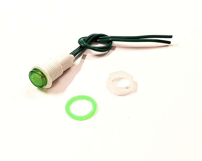 220 -240v AC Panel Mount Indicator small Lamp Led for Switch Board- green- 1 qty