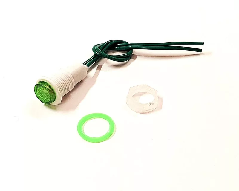 220 -240v AC Panel Mount Indicator small Lamp Led for Switch Board- green- 1 qty