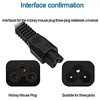 Uport Premium Power Cord for Laptop & Desktop: High-quality, durable power cable designed for reliable performance. Compatible with various models, ensuring efficient power delivery and safety.