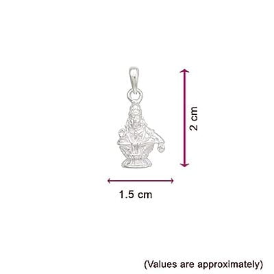 Sterling Silver Iyyappan Pendent/Dollar for Men