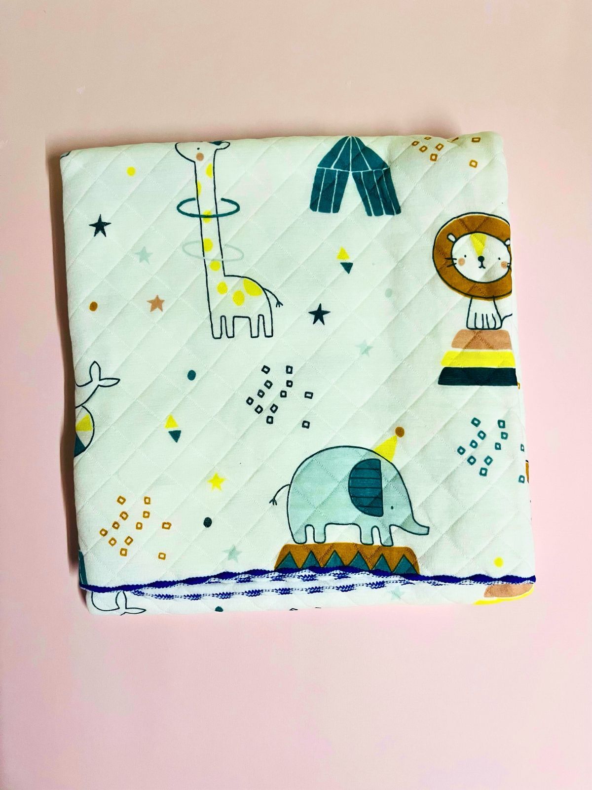 2-Layer Muslin Baby Blanket – 85x85 cm - Blue Cloud Comforter 2-Layer Muslin Baby Blanket – 85x85 cm - Blue Cloud Comforter