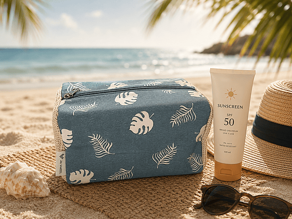 TROPICAL LEAF BOX POUCH