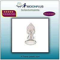 Silver Plate with Kamakshi Diya\ Villakku Set