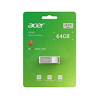 Acer UF200 64GB USB 2.0 Metal Pen Drive – Durable Storage | 5 Years Warranty