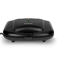 Borosil Klassy 800 Watt Sandwich Maker, 2 Slice Sandwich Maker, Non-stick Nontoxic plates opens 90°, BPA & PTFE Free