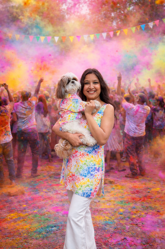 Twinning Mom & Furbaby Holi Kurta