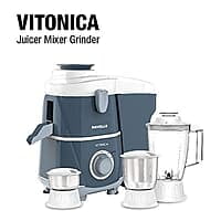 Havells Vitonica 500W Juicer Mixer Grinder with 3 Stainless Steel Jar, Large Size Pulp Container