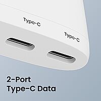 Portronics Mport 41 – A versatile 4-in-1 USB-C Hub featuring Gigabit LAN, HDMI, USB 3.0, and SD card reader. Perfect for expanding connectivity for laptops and tablets with USB-C ports.