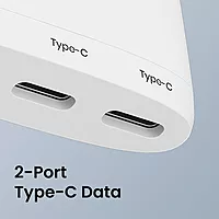 Portronics Mport 41 – A versatile 4-in-1 USB-C Hub featuring Gigabit LAN, HDMI, USB 3.0, and SD card reader. Perfect for expanding connectivity for laptops and tablets with USB-C ports.
