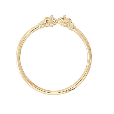 Gold Plated Adjustable Elephant Kada