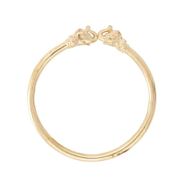 Gold Plated Adjustable Elephant Kada