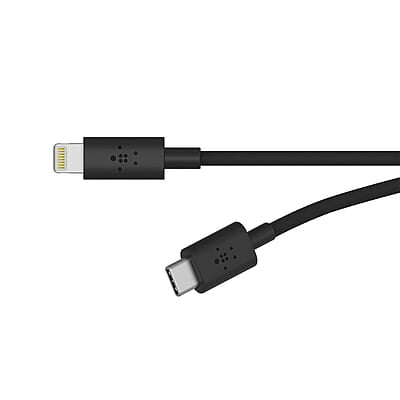 Belkin International Lightning Cable 2A 1m USB-C Cable with Lightning Connector Belkin International Lightning Cable 2A 1m USB-C Cable with Lightning Connector