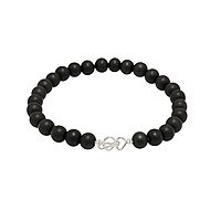 Silver Tied Karungali Bracelet