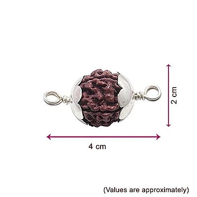 Rudraksha Pendant/Sterling Silver Caped Pendant
