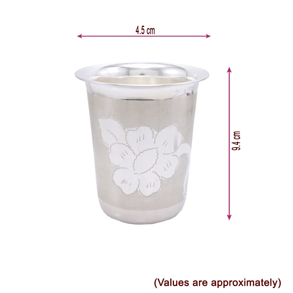 Silver Tumbler , Glass