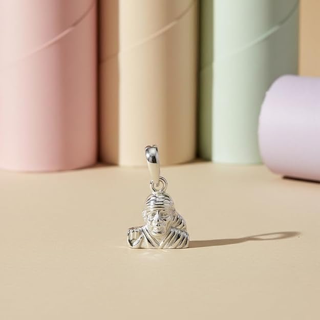 Silver Saibaba Pendent