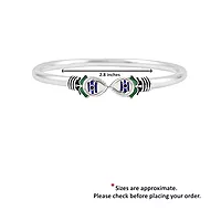 Sterling Silver Adjustable Om Murugan Vel Kada for Men & Boys
