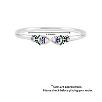 Sterling Silver Adjustable Om Murugan Vel Kada for Men & Boys