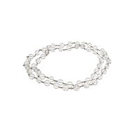 Pure Silver Sphatik mala Crystal Jaap Mala for Pooja