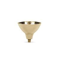 Borosil Small Size Mangal Diya Decorative Brass Glass Oil Lamp