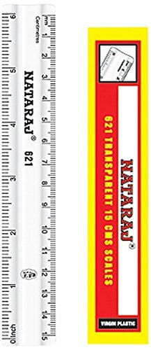 Nataraj Transparent Scale - 15 cm