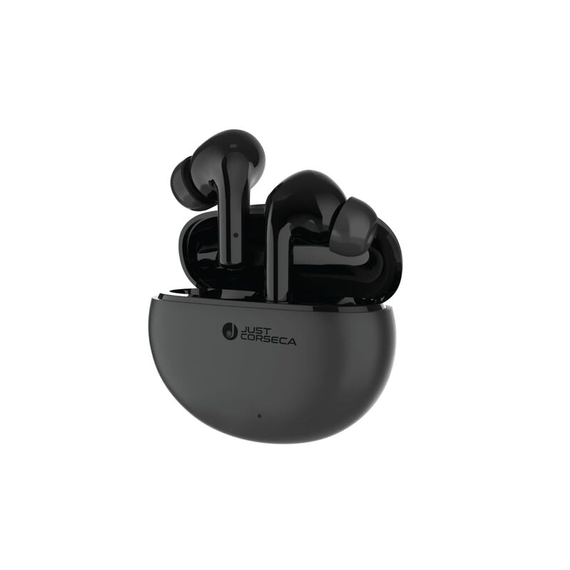 Just Corseca Soul Sync Pro TWS Earbuds – Bluetooth 5.3 | 10mm Drivers | 40H Playtime | Black