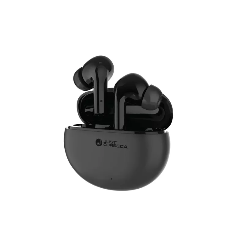 Just Corseca Soul Sync Pro TWS Earbuds – Bluetooth 5.3 | 10mm Drivers | 40H Playtime | Black