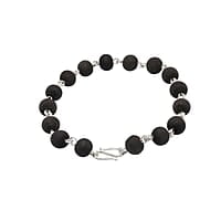 Silver Tied Karungali Bracelet