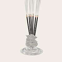 Silver Ganapathy Incense Holder / Idol