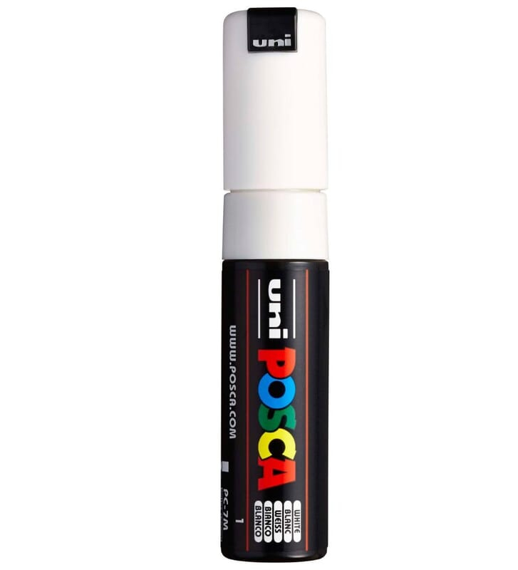 UNI POSCA MARKER - 7M WHITE UNI POSCA MARKER - 7M WHITE