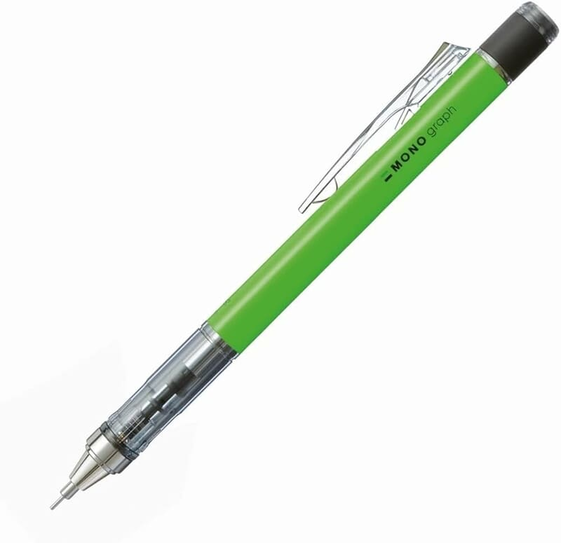 TOMBOW MONO GRAPH MECH PENCIL 0.5 NEON GREEN TOMBOW MONO GRAPH MECH PENCIL 0.5 NEON GREEN