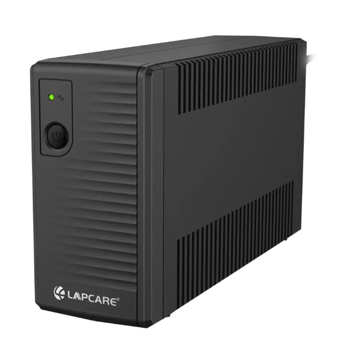 Lapcare LONG-650 600VA UPS – 230V, 360W | Compact Design | 4-8ms Response Time | ATX/EPS | 2Y Warranty | Black