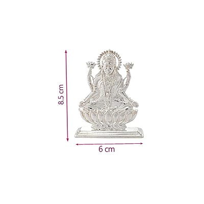 Silver Goddess Lakshmi Idol Silver Goddess Lakshmi Idol