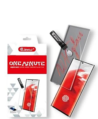 Jeelo OneMinute Liquid Glue Tempered Glass – Curved Screen Protector | Full Cover