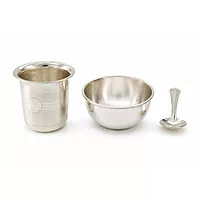 Silver New Born Baby Dinner Set