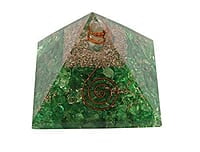 Green Orgonite Pyramid