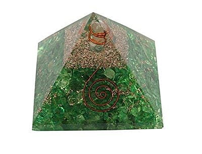Green Orgonite Pyramid (Green Orgone Pyramid) - Energy Generator Pyramid