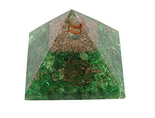 Green Orgonite Pyramid (Green Orgone Pyramid) - Energy Generator Pyramid