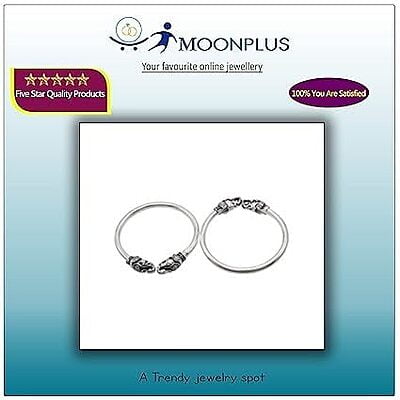 Adjustable Sterling silver yanai/elephant Kada