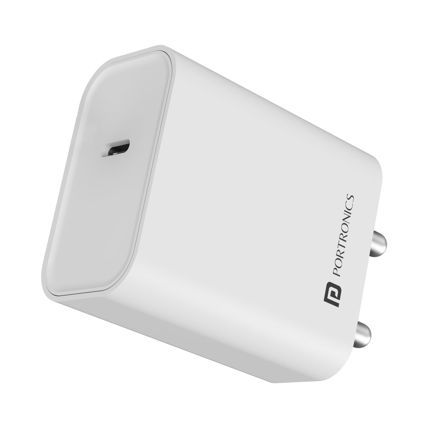 Portronics Adapto 25 25W Type-C PD Wall Charger Super Fast Charging with PPS Protection