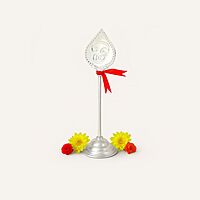 Sterling Silver Vel with Stand for Home Pooja Room Puja Lord Murugan Stick