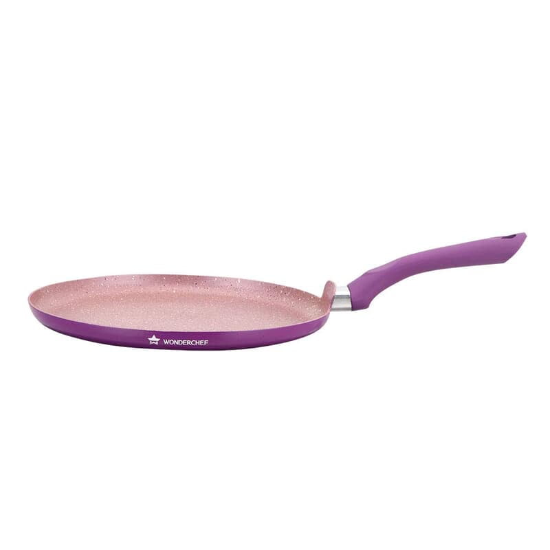 Wonderchef Royal Velvet Non-stick 30cm Dosa Tawa 3 mm thick 1.8 litres Virgin Aluminium