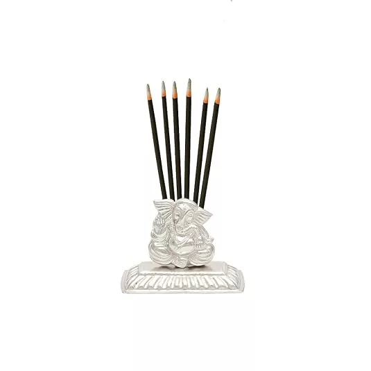 God Ornament Silver Vinayagar Idol
